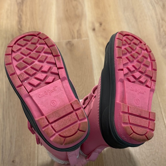 Cat & Jack Pink and Black Winter Boots - Picture 5 of 5